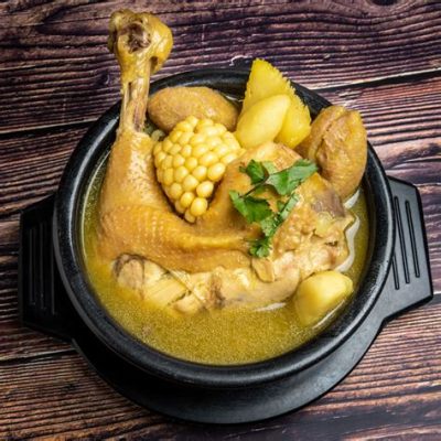  Sancocho de Gallina:  A Savory Colombian Chicken Stew Bursting with Fresh Herbs and Vibrant Spices!